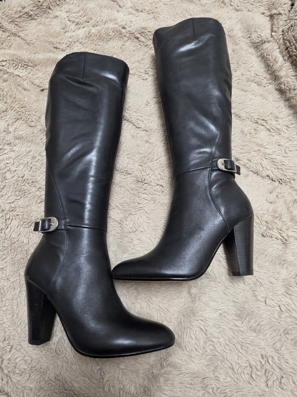 Marc Fisher Y2k Black Leather Boots